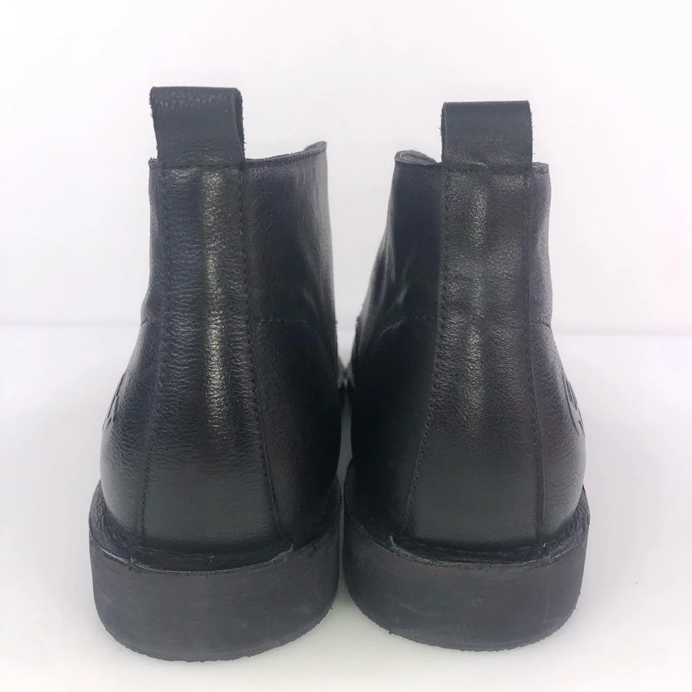 Mens Robert Graham Pieta Leather Chukka Boots Black #RG5416B Size 10.5